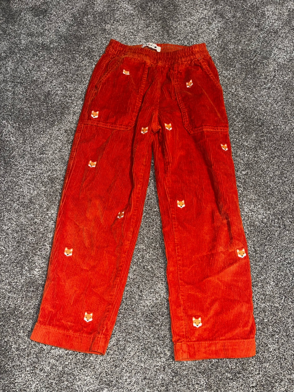 Mini boden orange fox cords euc 9y